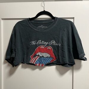 CROPPED ROLLING STONES TEE